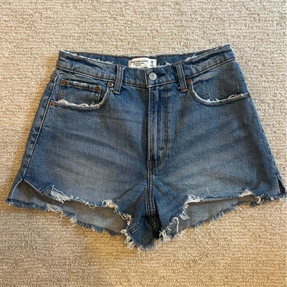 Abercrombie & Fitch High-Rise “The Cutoff” Curve Love Shorts